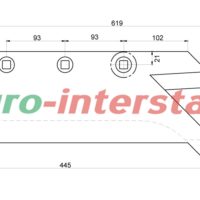 Right share with chisel replaces B-200 Fortschritt (K-1023020029) - Image 3